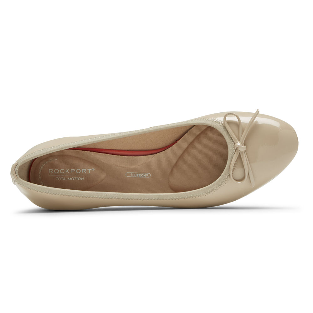 Rockport Pumps For Womens Beige - Total Motion Sydney Bow - NF7530496